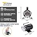 Trupow DC 12-Volt 1/10HP 330GPH Battery Powered Mini Portable Electric Utility Sump Transfer Water Pump with Water Hose Kit Black…