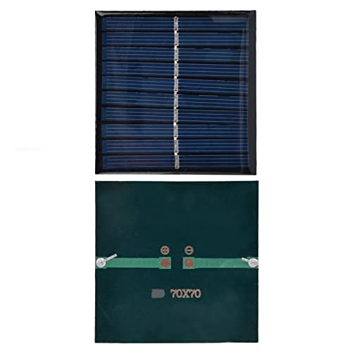 Mini Solarpanel 0,7W 5V, 70x70mm, Tragbar, Polysilizium, für Notbeleuchtung und Geräte mit Geringem Stromverbrauch