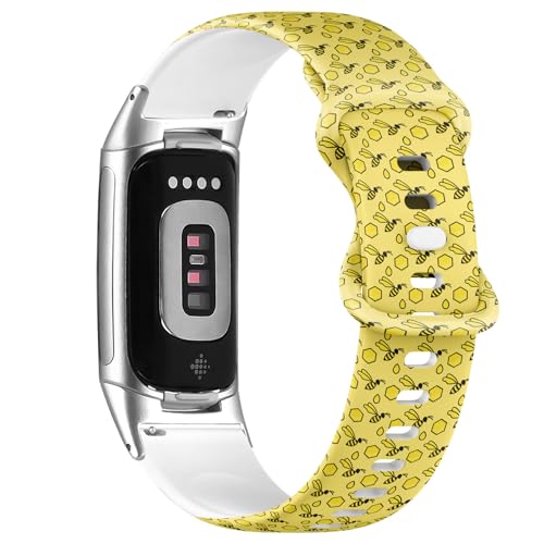 Fitbit Charge 5 / Fitbit Charge 6 �\�t�g�V���R�����v�o���h (�C�G���[�n�j�J���r�[) �\�t�g�X�|�[�c�X�g���b�v�u���X���b�g���X�g�o���h ���f�B�[�X �����Y