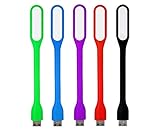 BeeSpring USB LED Light Lamp Adjust Angle Portable Flexible Led Lamp with USB for PowerBank PC Laptop Notebook Computer Keyboard Outdoor Energy Saving Gift Night Book Reading Lamp (5PCS)
