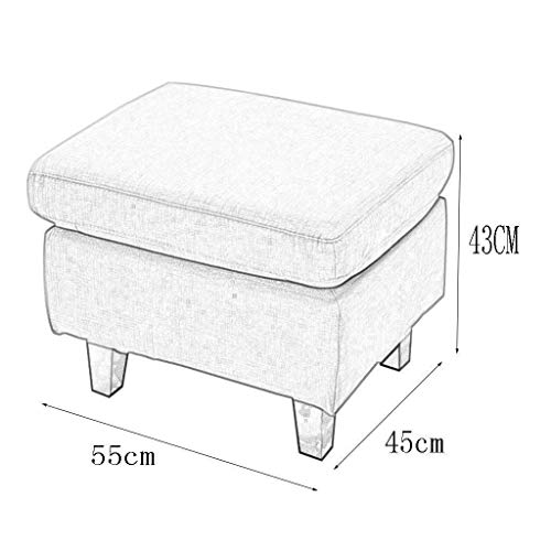 Sofá Taburete Banco con Esponja de Alta Elasticidad y Asiento Acolchado Confortable 3