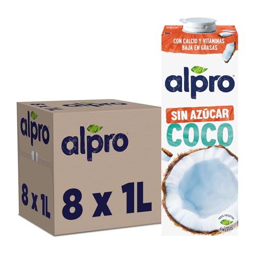 Alpro Bebida Vegetal de Coco sin Azúcar - Pack de