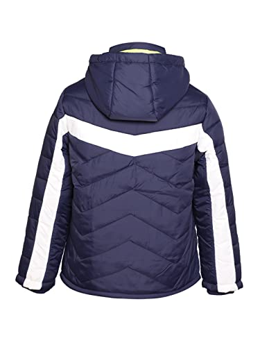 Image of Boys Winter Wear Hooded Puffer Jacket For Kids DenimBlue 6-8 Years