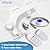 Bidet Attachment for Toilet with 2 Pack Filter,Ultra-Slim Non-Electric Self Cleaning Dual Nozzle Hygienic Bidet Toilet Seat,Removes Chlorine, Filters with Pressure Controls