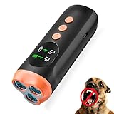 2025 Dog Bark Deterrent,Rechargeable Sonic Dog Repeller,Safe 25KHz Sonic Frequency Transmitter,Anti Bark Device for Dogs,50ft Range Professional Dog Training Tool,LED Indoor/Outdoor Barking Silencer.