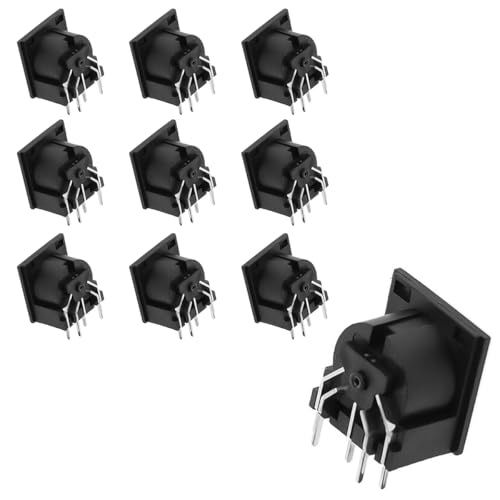 Orivin 10 Pcs PCB Panel Mount Socket DIN5 DIN 5-Pin Female DS-5-01 MIDI