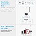 1Mii Bluetooth Transmitter for Airplane, Bluetooth 5.3 Adapter for TV,Airplane Travel Essentials, Aptx Low Latency Wireless Audio Aux for Headphones, Any 3.5mm Jack,Linking 2 Devices (White)