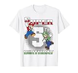 Super Mario and Luigi Super Birthday 5th Birthday Portrait T-Shirt