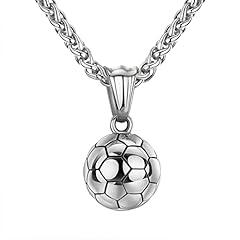 Silver Soccer Necklace