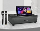 2026 KV-MS6 All-in-One Complete Soundbar System with 2 Wireless Microphones, Chinese Karaoke Player, HD Touchscreen, High Speed 650K Cloud Song Download and YouTube