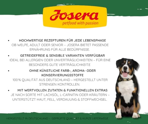 Josera Adult FiestaPlus 2x3kg Bundle – Premium-Trockenfutter mit Geflügel, Gemüse & Muschelextrakt für aktive Hunde + Goodie Natur-Hundesnack von Warnick’s Tierfutterservice