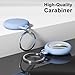 oakxco Compatible with Airtag Keychain Silicone, Holder with Key Ring, Cover Cute Accessories for Kids, Luggage, Car Dog Collar, Car, Compatible with Apple Airtag Case, Aqua Sky Baby Light Blue