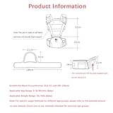 Baby Carrier, Bellababy Multifunction Baby Carrier Hip Seat (Ergonomic M Position) for 3-36 Month Baby, 6-in-1 Ways to Carry, All Seasons, Adjustable Size, Perfect for Shopping Travelling, Grey - Image 7