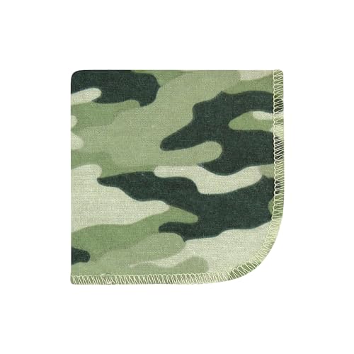 Image of Hudson Baby Unisex Baby Flannel Cotton Poly Washcloths, Animal Adventure 10 Pack, One Size
