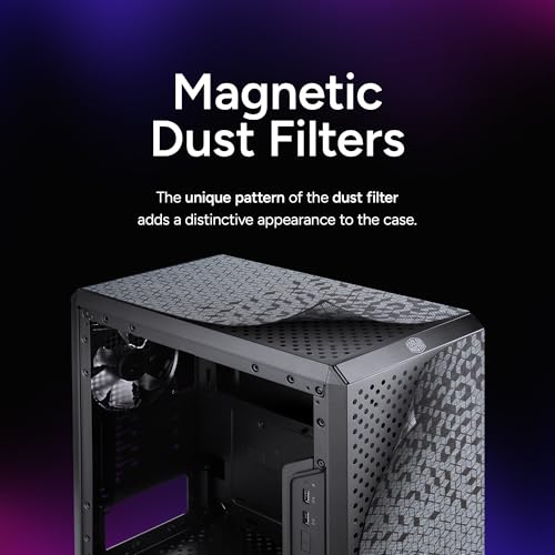 Cooler Master MasterBox Q300L Micro-ATX PC Case – Compact mATX Computer Case with Magnetic Dust Filters, Modular Adjustable I/O Panel, Perforated Airflow Design, 1 x 120mm Pre-Installed Fan, Black by Cooler Master - Image 8