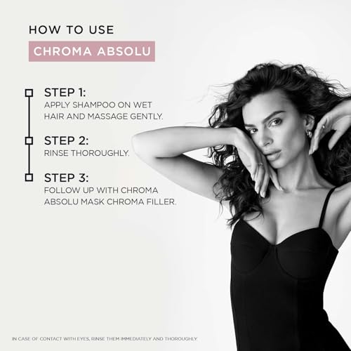 Image of Kerastase Chroma Absolu Riche Shampoo for Color-Treated Hair 250ml | Sulphate Free Colour Protect Shampoo | Medium to Thick Hair| Infused with 3 Restoring Acids and Centella Asiatica (Pack of 2)