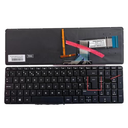 �������ȒP HP Pavilion 15-P/17-F/15-K/17-K/15Z-P/15T-P/15-V TPN-Q140/Q141/Q143/Q144 �m�[�g�p�\�R���p�L�[�{�[�h(Backlight UK)