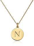 kate spade new york Brass "Kate Spade Pendants" "N" Pendant Necklace, 18"