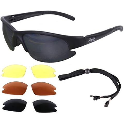 Rapid Eyewear Cruise Pilot Spec Sunglasses that Comply with CAA Recommendations, for Men & Women. Use for Flying, Sports etc. Interchangeable lenses Options, inc. Low Light and Very Dark Cat 4 Cover