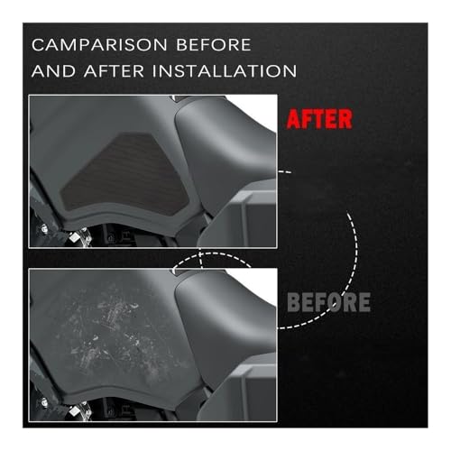 Genouillères de protection réservoir moto KLR 650 anti-rayures