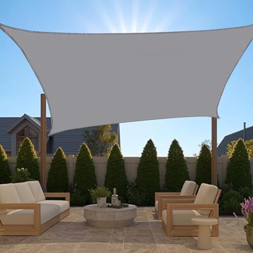 Toldo vela de sombra rectangular de 2x3m impermeable para exterior y terraza 7