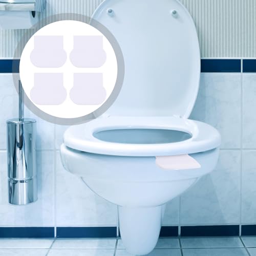 Image of DOITOOL 4Pcs Toilet Seat Lifter Handle Set Self-Adhesive Cover Lifter Tool for Easy Toilet Lid Lifting in Home Office Hotel Bathroom