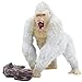 Higherbros Gorilla Toys with Realistic Rock Action Figure Rampage Gorilla Fight Mode Gorilla Ape Solid Wild Animal Figurines for Role Playing Story Telling Toy and Christmas Birthday Gift for Kids