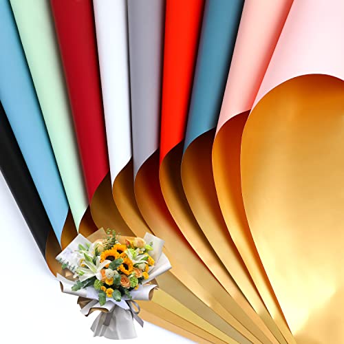 CCINEE Golden Flower Wrapping Paper