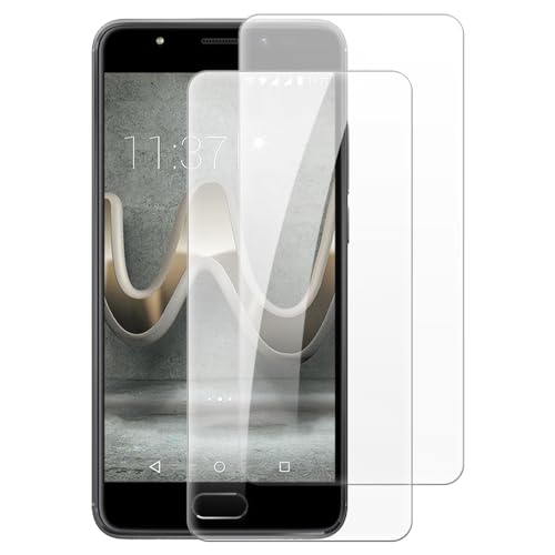 Shantime [2 pièces Protection Écran Verre Trempé Compatible avec Wiko U Feel Prime (5 pouces), HD Clair Anti-rayures Sans Bulles
