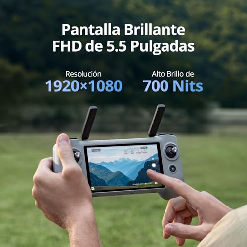 Miniatura 2 de Potensic Ptd 1 Mando De Control Con Pantalla Táctil, Transmisión 10km, Pantalla Fhd 1080p De 5.5 , Batería 6400 Mah Hasta 3 Horas De Autonomía, 32 Gb, Compatible Exclusivamente Con El Dron Atom 2