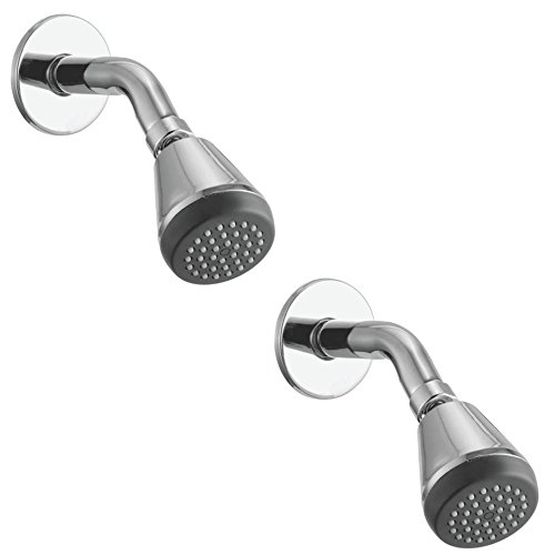 Kamal Alfa Shower Head with Arm & Wall Flange (6 Inch) | Wall Mounted | Wide Spray Coverage & Superior Water Flow (Pack of 2) (B07P9N6VHY) Amazon Price History, Amazon Price Tracker