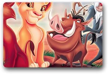 PengPeng The lion king Design House Welcome Doormat Size 18"(L) x30"(W)