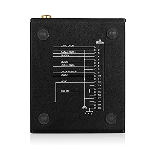 Adaptador de áudio Mini XMOS XU208 USB Digital Interface Coaxial/Óptico/12S DSD256
