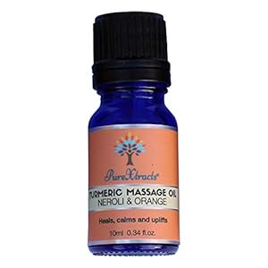 Turmeric Massage Oil with Neroli & Orange, 100% Natural, Natural Pain Relief, Arthritis Relief, Rich in Vitamin C, Anti-inflammatory, Smells Amazing – by PureXtracts