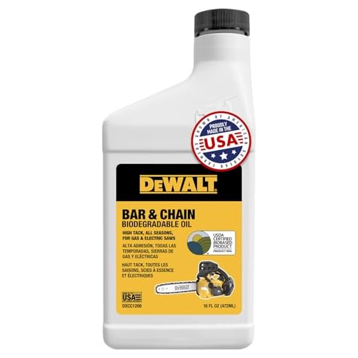 DEWALT Biodegradable Chainsaw Oil – High Performance Lubricant