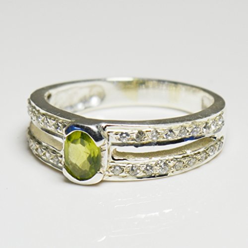 Bague mariage argent 925 et péridot, le bijou élégant pour vos cérémonies