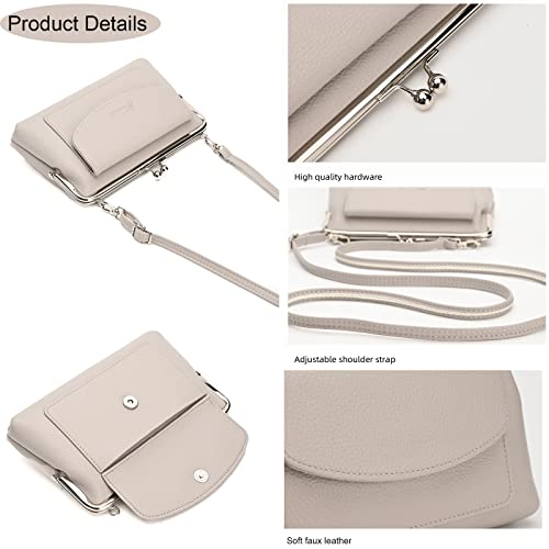 Divcidlc Kiss Lock Wallet Purse For Women, Small Shoulder Crossbody Bag With Strap Phone Purse Handbags Clutch thumb #5