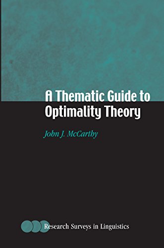 A Thematic Guide to Optimality Theory (Research Surveys in Linguistics)