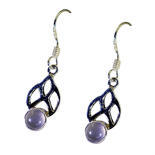 Quartz rose véritable pour éviter les allergies : boucles d'oreilles légères en argent - 2