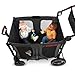 Radio Flyer Voya XT Quad Stroller Wagon, for Ages 6+ Months, Extra Tall Sides, Push or Pull, 4 Seats, Dual Sun Canopies, Compact Fold, Storage Space, 5-Point Harnesses, Stroller Wagon for Kids