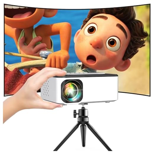 Mini Projector 7500Lumens Portable Projector Full HD 1080P Supported, Home Theater Projector Compatible with TV Stick, Phone, Games, HDMI, AV