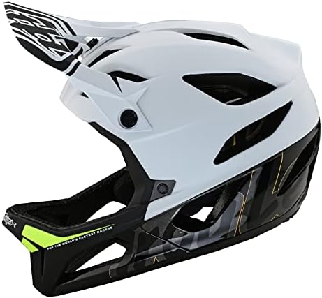 Troy Lee Designs Stage Full Face Mountain Bike Helmet for Max Ventilation Lightweight MIPS EPP EPS Racing Downhill DH BMX MTB - Adult Men Women (Signature White, Medium/Large)