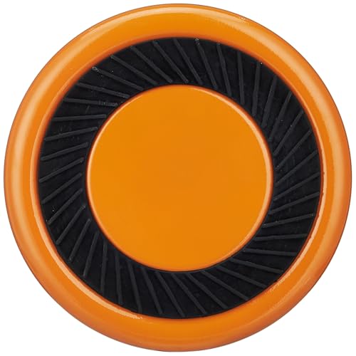 Image of Amazon Basics Quintessential Double-Walled Stainless Steel Premium Pet Bowl | 1200 Ml | Medium | for Dogs, Cats, and Pets | Orange