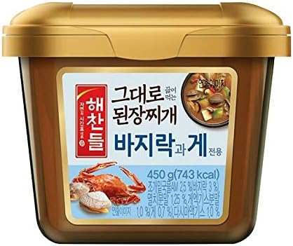 Korean Soybean Paste, Ready to Cook Collection; 된장찌개 양념 모음 | 해찬들 바지락과 게, 1 Pack