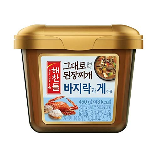 Korean Soybean Paste, Ready to Cook Collection; 된장찌개 양념 모음 | 해찬들 바지락과 게, 1 Pack