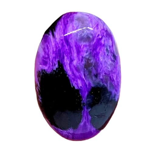 Charoite naturelle cabochon 29x18mm pour création de bijoux DIY