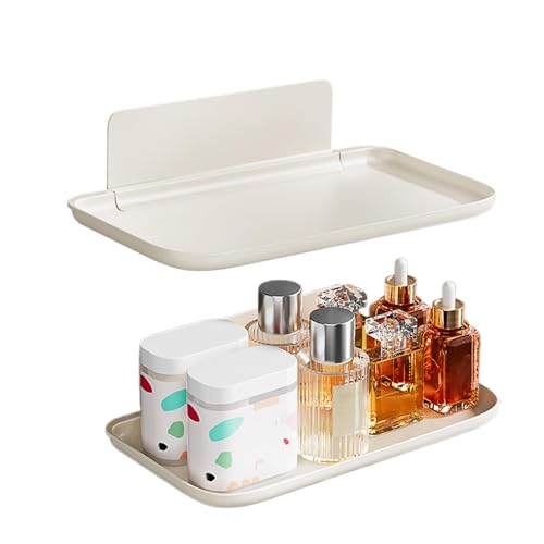 Estantería flotante de pared sin taladrar, estante plegable para montaje en pared, color , estantes flotantes de pared, estante de baño portátil, paneles de mesita de noche, estante de pared