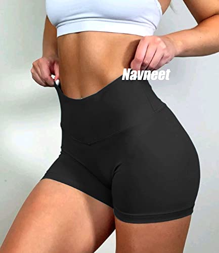 Navneet Women Gym Shorts Ruched Butt Booty Shorts High Waist Running Sports Shorts Workout Yoga Shorts Shorts - Image 4