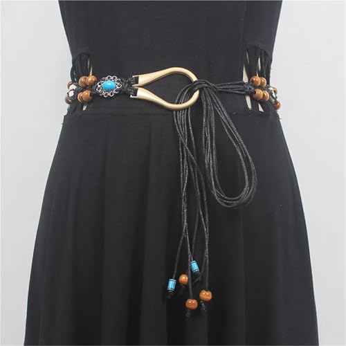 Ethnic Style Handmade Bead Shell Knot Belt Casual Holiday Delicate Waist Rope Women's Accessories3