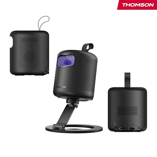 Miniatura 3 de Thomson Vega PG35B Proyector LED Inteligente Portátil, Full HD 1080p, Google TV, 350 ANSI, Auto Enfoque, Corrección Trapezoidal, HDR10, Dolby Digital+, WiFi, Bluetooth, Batería - Estuche Incluido